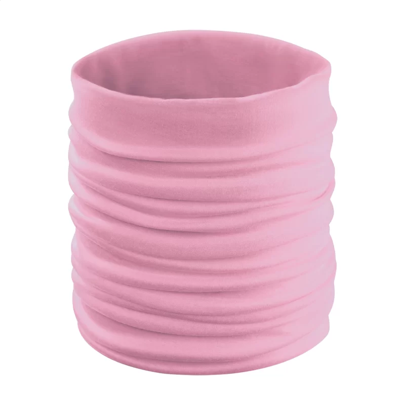 víceúčelový šátek růžová s potiskem loga