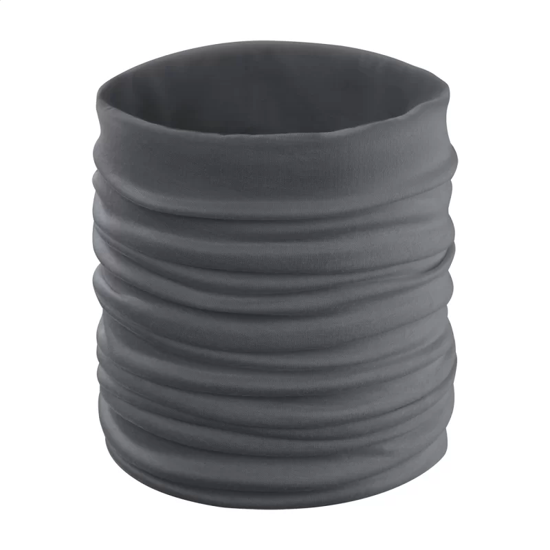 víceúčelový šátek tmavě šedá s potiskem loga