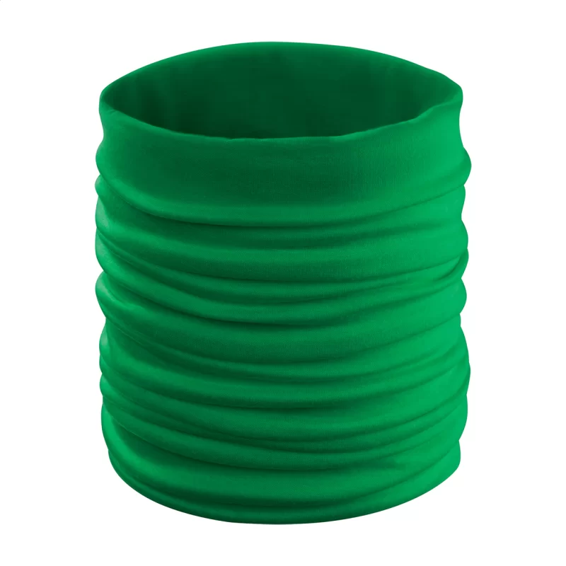 víceúčelový šátek zelená s potiskem loga