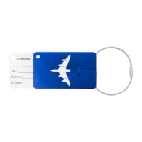 visačka na zavazadla modrá s potiskem loga - foto 2