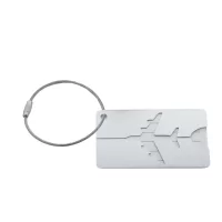 visačka na zavazadla stříbrná s potiskem loga - foto 4