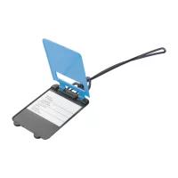 visačka na zavazadla světle modrá s potiskem loga - foto 3