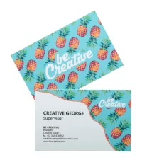 vizitky na zakázku bílá s potiskem loga - foto 2