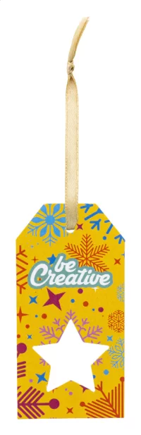 vlastní dárková visačka, hvězda