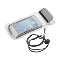 voděodolný obal na mobil černá s potiskem loga - foto 2