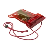 voděodolný obal na mobil červená s potiskem loga - foto 2