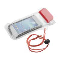 voděodolný obal na mobil červená s potiskem loga - foto 2