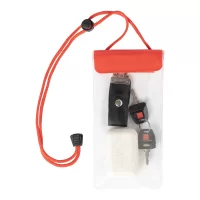 voděodolný obal na mobil červená s potiskem loga - foto 2