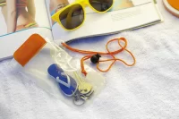 voděodolný obal na mobil oranžová s potiskem loga - foto 2