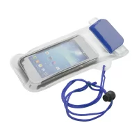 voděodolný obal na mobil tmavě modrá s potiskem loga - foto 2