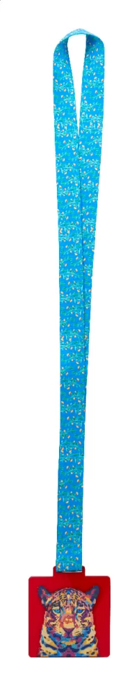 zakázková medaile průhledná červená s potiskem loga - foto 3