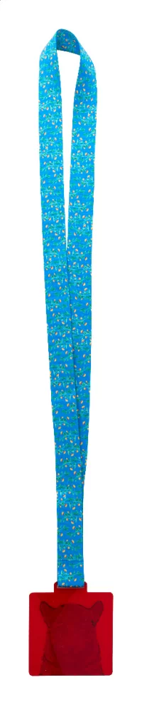 zakázková medaile průhledná červená s potiskem loga - foto 4