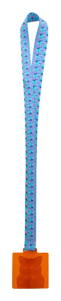 zakázková medaile průhledná oranžová s potiskem loga - foto 3