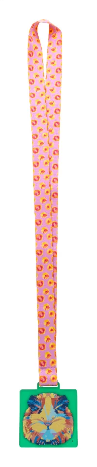 zakázková medaile průhledná zelená s potiskem loga - foto 2