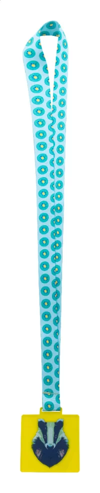 zakázková medaile průhledná žlutá s potiskem loga - foto 2