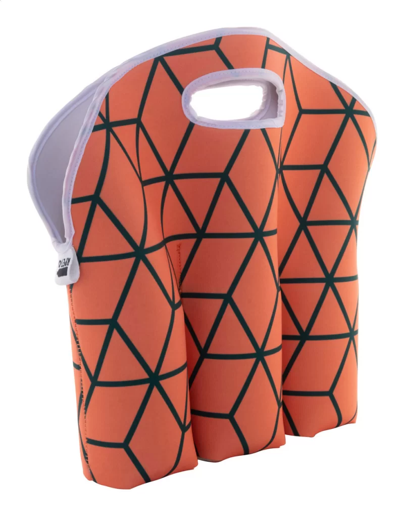 zakázková RPET taška na pivo bílá s potiskem loga