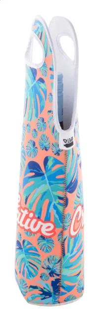 zakázková taška na víno RPET bílá s potiskem loga - foto 3