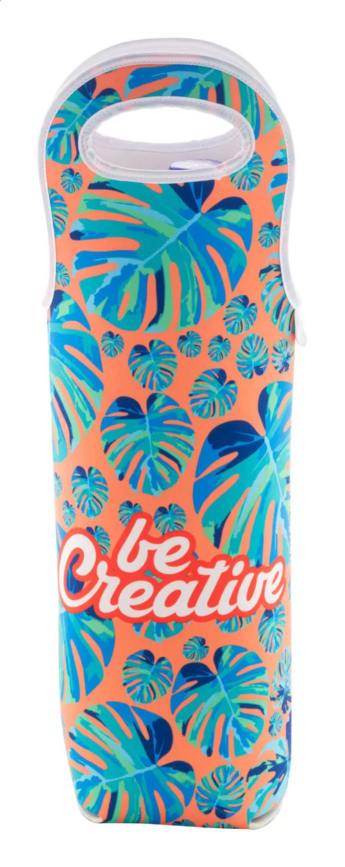 zakázková taška na víno RPET bílá s potiskem loga