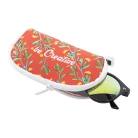 zakázkové pouzdro na sluneční brýle z RPET bílá s potiskem loga - foto 3