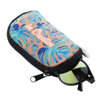 zakázkové pouzdro na sluneční brýle z RPET černá s potiskem loga - foto 3