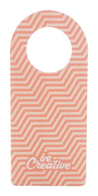 zákazkový závěs na kliku na dvere přírodní s potiskem loga - foto 3