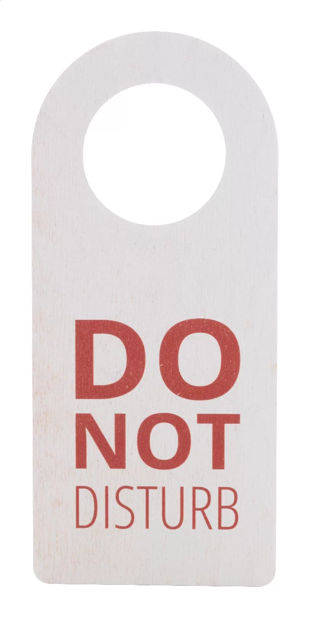 zákazkový závěs na kliku na dvere přírodní s potiskem loga