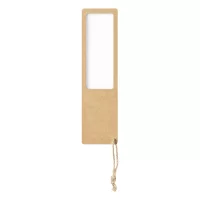 záložka do knihy s lupou přírodní s potiskem loga - foto 2