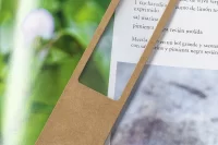 záložka do knihy s lupou přírodní s potiskem loga - foto 4