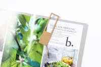 záložka do knihy s lupou přírodní s potiskem loga - foto 7