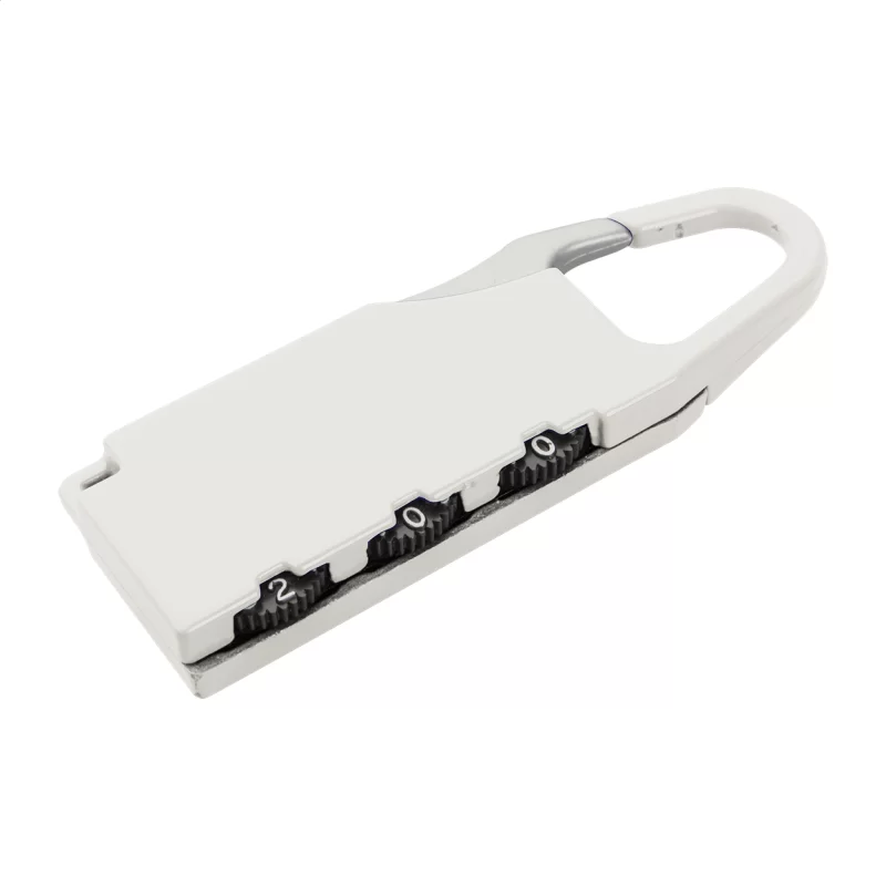 zámek na zavazadlo bílá s potiskem loga