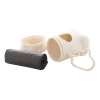 zásobník na sáčky na odpadky béžová s potiskem loga - foto 2