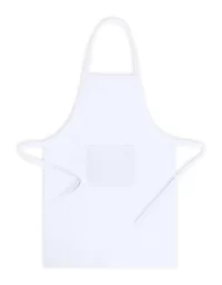 zástěra bílá s potiskem loga
