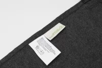 zástěra z recyklované bavlny černá s potiskem loga - foto 3