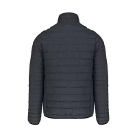 zateplená bunda tmavě šedá s potiskem loga - foto 2