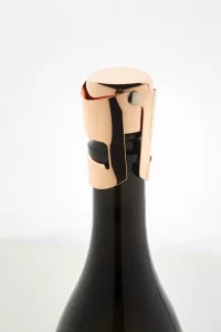 zátka na šampaňské růžová s potiskem loga - foto 4