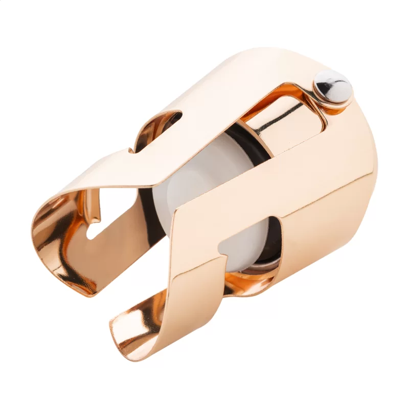 zátka na šampaňské růžová s potiskem loga