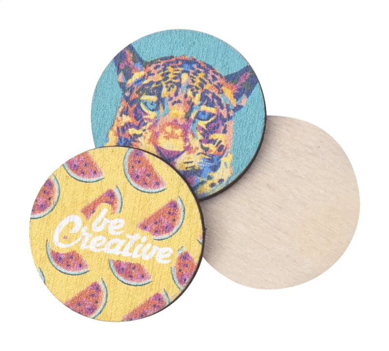 žeton do košíku na zakázku přírodní s potiskem loga