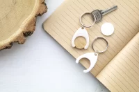 žeton do košíku z bambusu přírodní s potiskem loga - foto 5