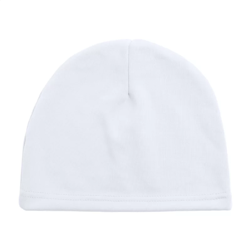 zimní čepice bílá — reklamní předmět s vlastním potiskem zimní čepice bílá s potiskem loga