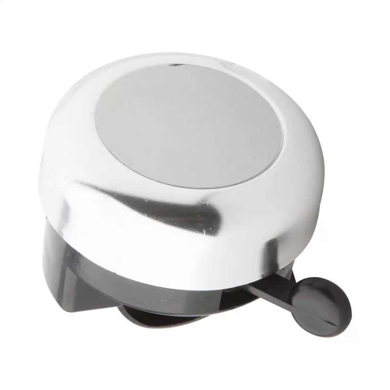 zvonek na kolo stříbrná — reklamní předmět s vlastním potiskem zvonek na kolo stříbrná s potiskem loga