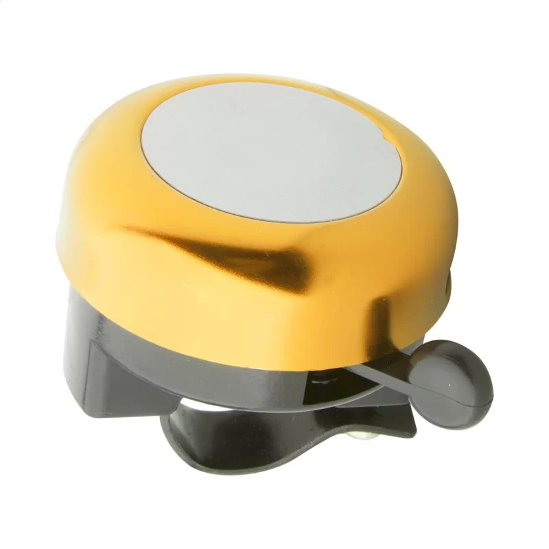 zvonek na kolo zlatá — reklamní předmět s vlastním potiskem zvonek na kolo zlatá s potiskem loga