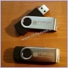 Otočný reklamní USB flash disk černý, skladem od 64MB