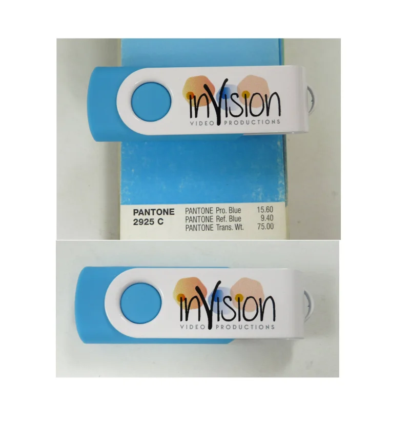 reklamní flash disk s potiskem - schvalovací foto vzorku