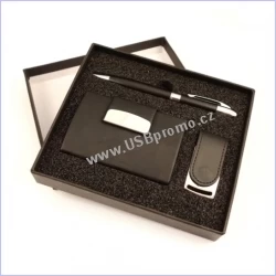 dárkový set - USB flash disk, pero, vizitkář