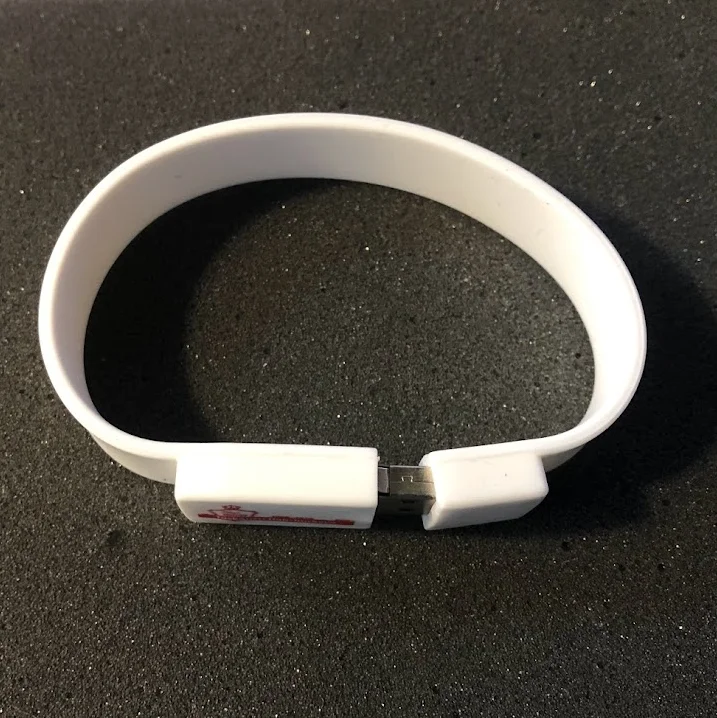 USB flash disk jako náramek pro reklamní potisk - USB náramky můžeme dodat i v dalších barvách.