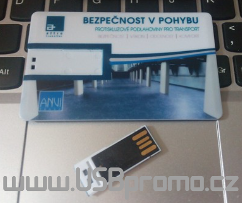 flash karty pro reklamní potisk ve variantě s oddělitelnou USB částí
