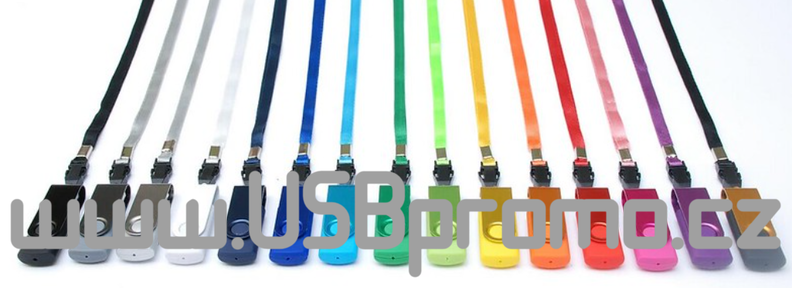 poutka a USB flash disky v různých barvách 