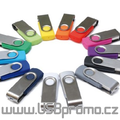 Otočné reklamní flash disky možno dodat s barvami na přání