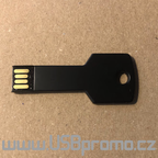 černý USB klíč pro reklamní potisk, 4GB skladem v ČR