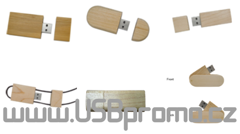 EKO varianty dřevěných USB disků